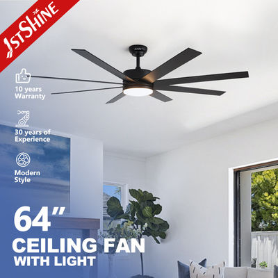 Ventilador de techo interior de 64 pulgadas con control de motor de corriente continua ligero
