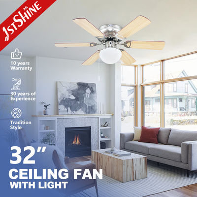 32' 6 MDF cuchillas Decorativo AC motor ventilador de techo con kit de luz
