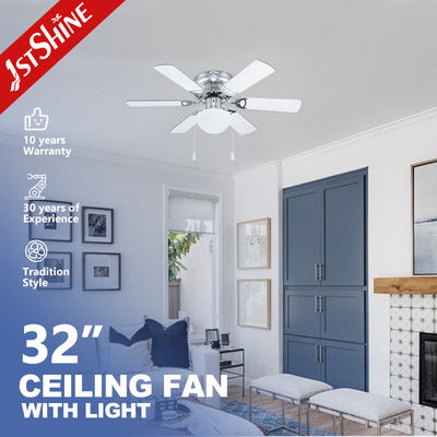 32 pulgadas 6 cuchillas de MDF Clásico ventiladores de techo Control remoto Eficiencia energética