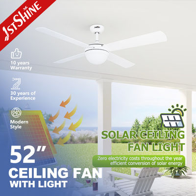 2- Ventilador de techo de ahorro de energía solar con baja tensión estable y energía solar