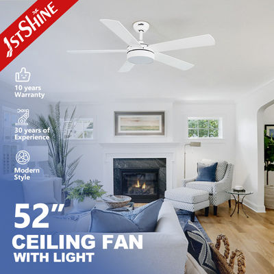 1stshine ventilador de techo decorativo con función de hogar inteligente y luz LED 5 hojas de MDF