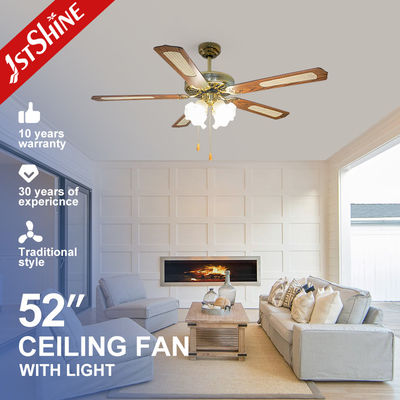 1stshine luz de ventilador de techo para 52 pulgadas clásicos multicolor y voltaje 220V / 50Hz
