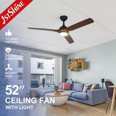 Ahorro de energía 1stshine ventilador de techo LED de 52 pulgadas 3 cuchillas ABS con control remoto inteligente