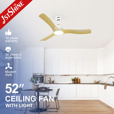 1stshine Reversible motor LED ventilador de techo con material de cuerpo de lámpara ABS de metal y 3 palas