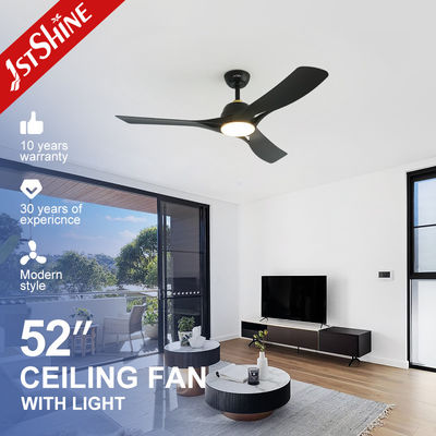 SAA Negro Plástico 52 Moderno ventilador de techo LED luz motor de bajo voltaje