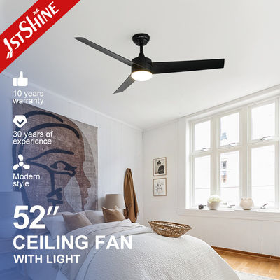 Buen precio Ahorro de energía 1stshine ventilador de techo LED con control remoto y lámparas ABS negras claras 6 velocidades en línea