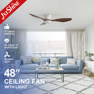 Control de la aplicación inteligente ventilador de techo de plástico para techo bajo con temporizador