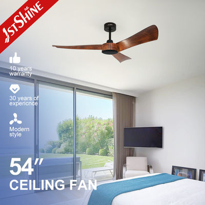 6 velocidades Control remoto ventilador de techo decorativo de plástico sin luz