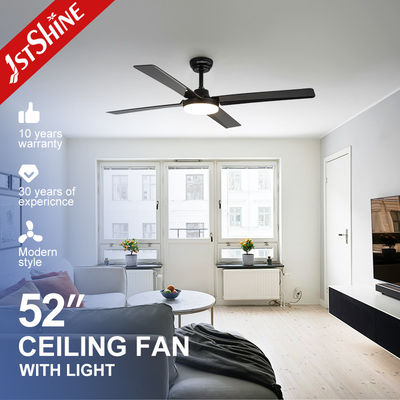 1stshine Ventilador de techo LED 5 velocidades 4 cuchillas Apoyo iluminación LED más tenue