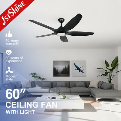 fan de techo de poco ruido 60inch 38W con la opción de 5 velocidades teledirigida