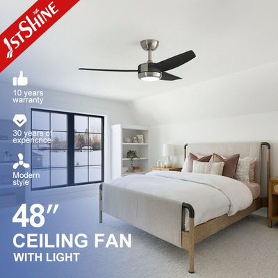 Ventilador de techo moderno con luz led cuchilla de plástico con bajo nivel de ruido