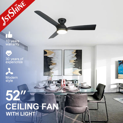 Ventilador de techo de control remoto de 5 velocidades, Mdf cuchillas Ventilador de techo de plástico negro