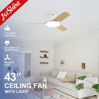 Ventilador de techo LED de estilo nórdico con 3 cuchillas y temperatura de color de 6000k
