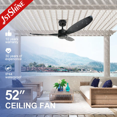 Ventilador de techo exterior impermeable IP44 controlado por aplicación con cuchillas ABS y control inteligente