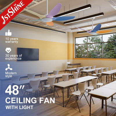 5 Ventilador de techo de cuchilla multicolor con luz LED atenuable Blanco Negro Motor de corriente continua con bajo ruido