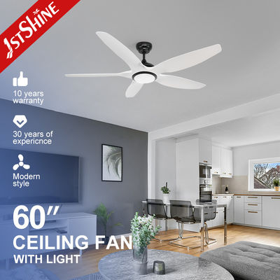 6 Velocidad Bajo Ruido Dimmable Fan de Techo LED ABS Lamina Motor CC