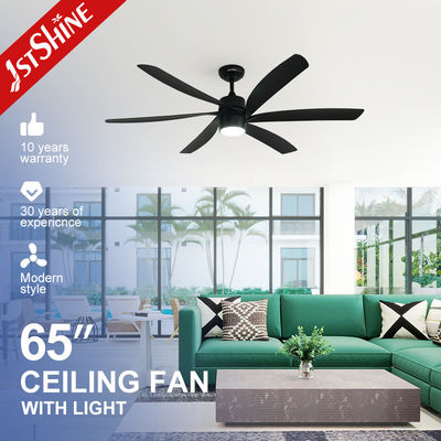 Diseño moderno ventilador de techo industrial de 65 pulgadas con luz y 6 cuchillas ABS Mulit Colors