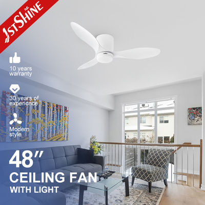 CB certificado 220V LED ventilador de techo con 3 colores de luz y espacio ahorrando diseño de montaje de chorro