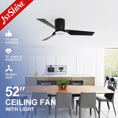 Ventilador de techo de perfil bajo con control remoto de seguridad y luz LED de 3 colores por 1stshine