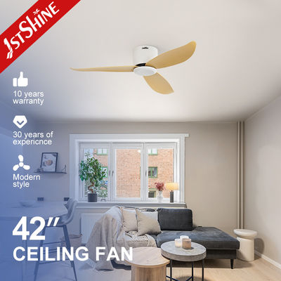Ventilador de techo de 42 pulgadas con control remoto inteligente y 3 palas de plástico