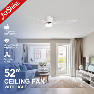 Ventilador de techo LED de 52 pulgadas con ajuste de tiempo y control inteligente