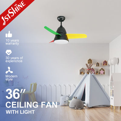 Tamaño pequeño ventilador de techo de cuchilla de metal de 36 pulgadas eléctrico 3 CLR Brillo