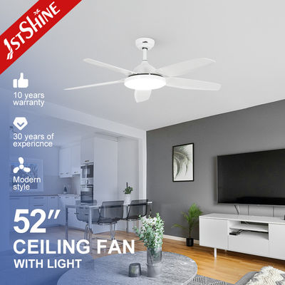Ventilador de techo ABS silencioso de 52 pulgadas con luz LED y función de aire de enfriamiento de control remoto