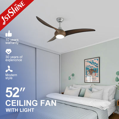 52 pulgadas Sliver ABS cuchillas ventilador de techo con luz LED y control remoto en diseño elegante