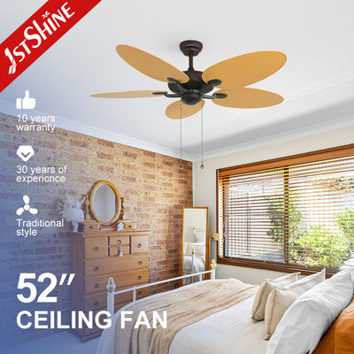 Buen precio Ahorro de la energía grande decorativo de poco ruido de la circulación de aire de la fan de techo de 5 cuchillas en línea