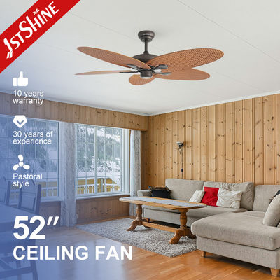 Gran flujo de aire Bajo ruido 5 cuchillas Led Ahorro de energía ventilador de techo con control remoto