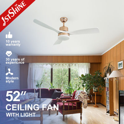 Soporte para oscurecedor de ventilador de techo LED de 52 pulgadas con palas ABS y diseño de color elegante