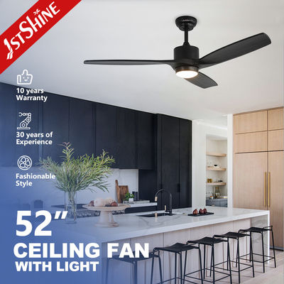 Fan de techo decorativa de madera teledirigida de la velocidad del dormitorio 6 con la luz llevada