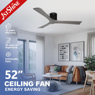 1stshine Hotel ventilador de techo con control remoto y hojas de madera sólida de bajo voltaje