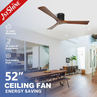 Impresión láser de 35W de perfil bajo Ventiladores de techo de control remoto de motor de corriente continua para colgar sencillo