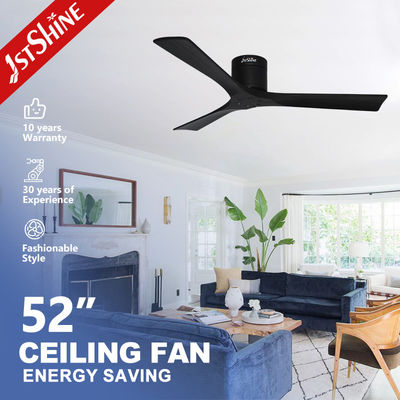Ventilador de techo de 3 velocidades de techo bajo con 3 cuchillas de madera sólida y motor de CA eléctrico de 60W