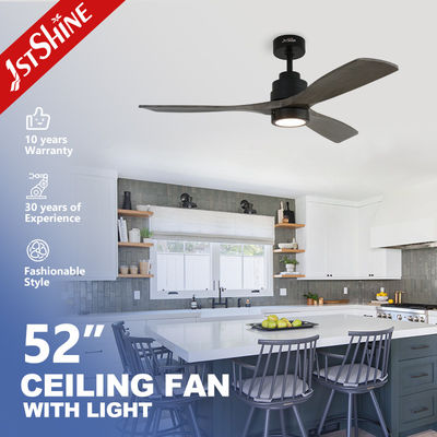 52 pulgadas ventilador de techo LED decorativo con luz y control remoto bajo ruido alta velocidad