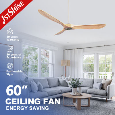 60 pulgadas de diseño moderno ventilador de techo con control remoto e instalación de viento natural
