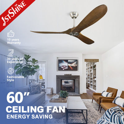 1stshine 60 pulgadas ventilador de metal de techo con 35W DC motor y energía ahorrando hélice de madera