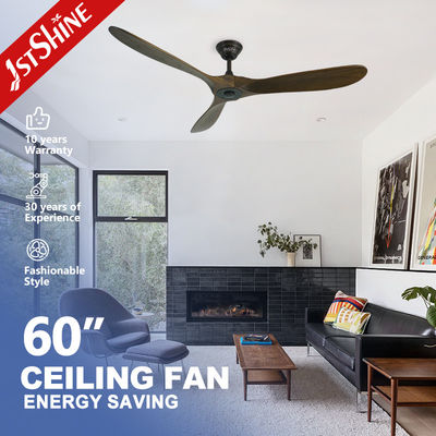 60 pulgadas del LED de fan de techo blanca, luz moderna de la fan del motor reservado de DC