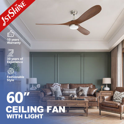 Ventilador de techo LED de madera de estilo europeo con luz atenuable 220v para uso decorativo