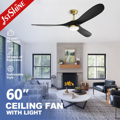 Ventilador de techo LED de 60 pulgadas con estilo nórdico e iluminación atenuable en diseño moderno