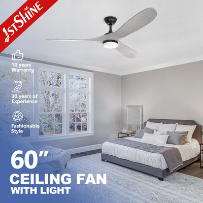 110-240V/50Hz-60Hz Ventilador de techo con lámparas de madera con control remoto y luz LED