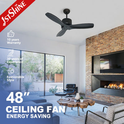 Lámpara de techo ROHS decorativa de ahorro de energía con ventilador 3 hojas de madera sólida