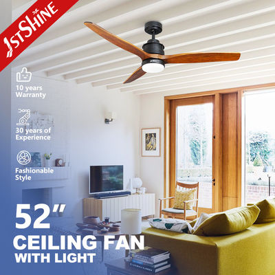 220V Ahorro de energía Ventilador de techo LED remoto 52 pulgadas 5 velocidad de elección