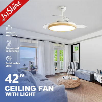 220v Baja tensión LED ventilador de techo ahorrando energía Modern Cuchilla plegada