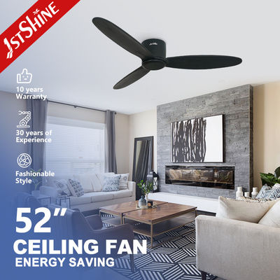 52'' Motor silencioso ventilador de techo LED remoto con 3 hojas de madera