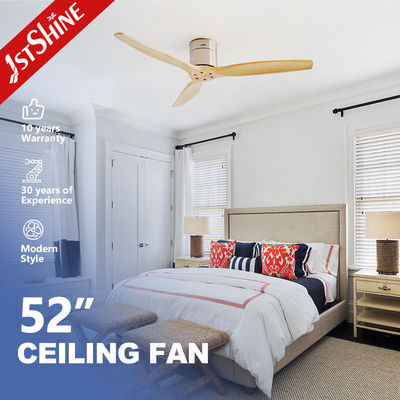 Ventilador de techo de madera con motor reversible personalizado con temporizador Sí y más opciones personalizadas