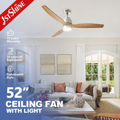 52 pulgadas de madera maciza Control remoto Smart App Control Wifi led ventilador de techo con luz