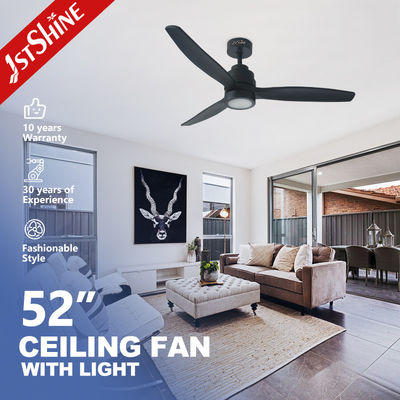 Control remoto 220V 50HZ Ventilador de techo LED de 5 velocidades con 3 cuchillas de madera