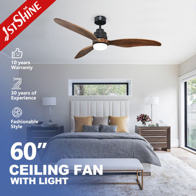 Buen precio Nueva llegada DC Motor 3 Solid Blades Decorativo Led Ceiling Fan con luz en línea